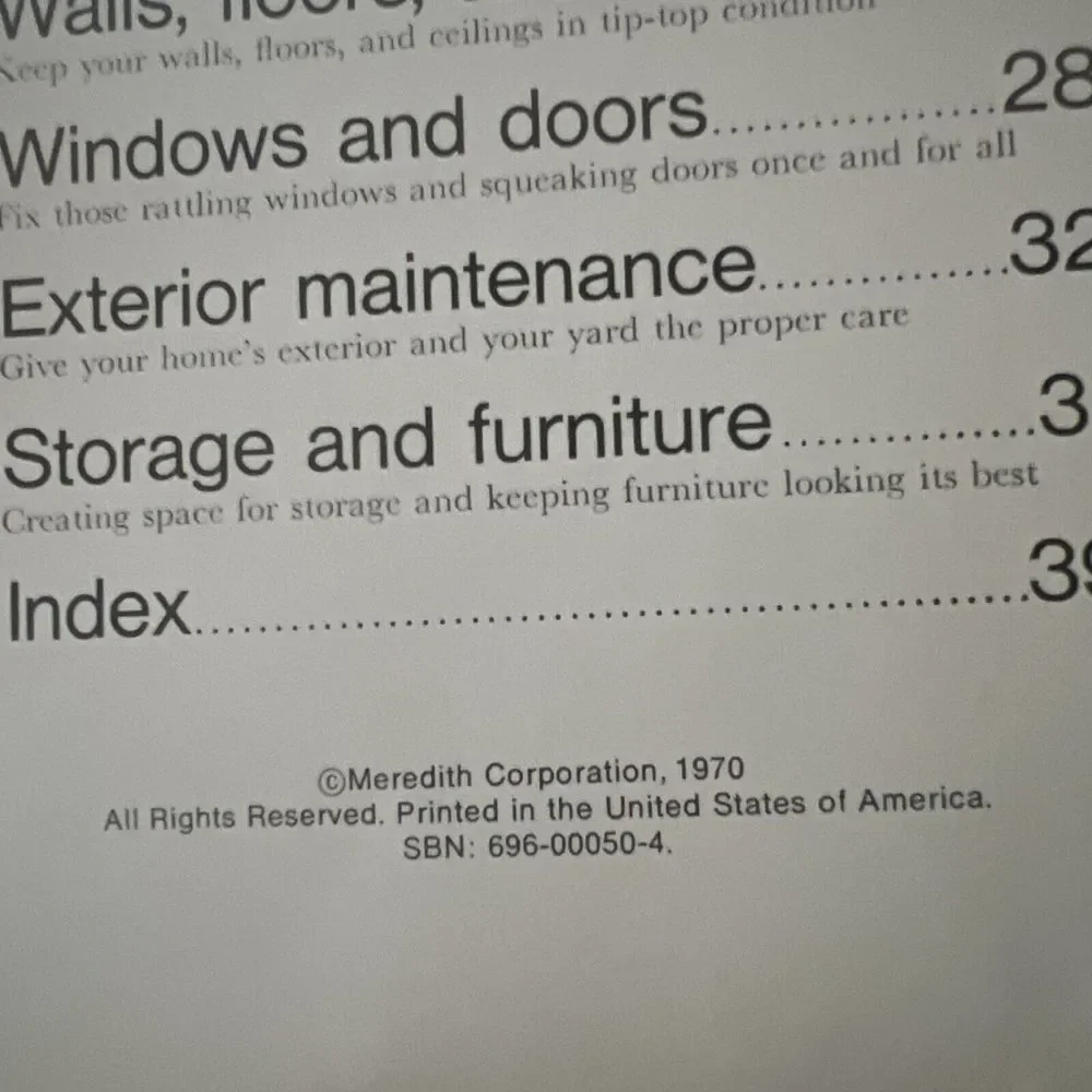 Vintage 1970 Better Homes and Gardens Handyman's Book 3-Ring‎ Binder Hardcover